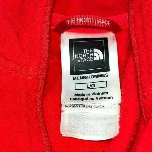 The North Face Polartech Red 1/4 zip fleece pullover - Picture 4 of 6